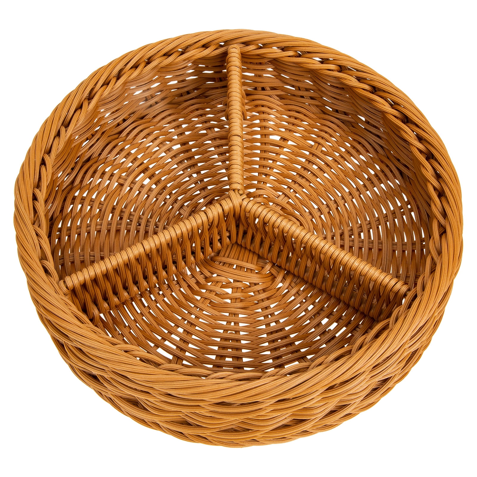 NUOLUX Serving Tray Basket Baskets Wicker Woven Storage Small Rattan