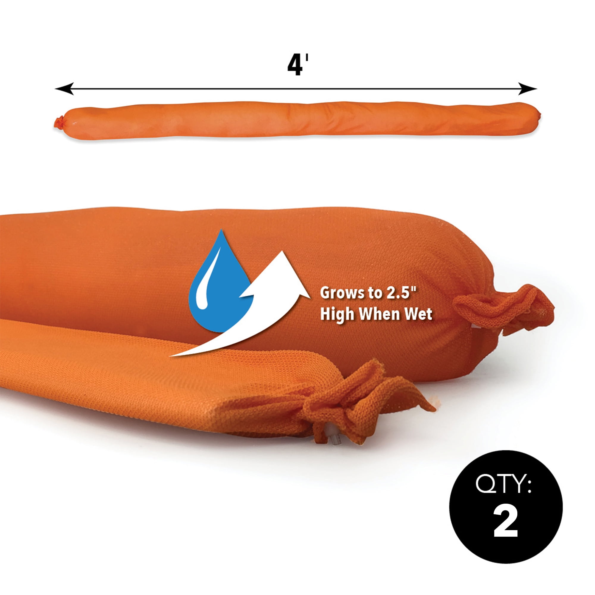 Quick Dam Emergency Water Control Kit contains Barriers to Block & Divert Water to Minimize Damage
