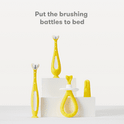 Fridababy SmileFrida Toddler Toothbrush With Triple-Angle Bristles, Yellow