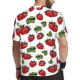 thumbnail image 2 of Rocae Hand Drawn Strawberry for Men's Mesh Quick-Dry Short Sleeve Workout T-Shirt,Mens Crew Neck Tee Lightweight Soft Classic T Shirts X-Small, 2 of 9