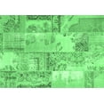 thumbnail image 1 of Ahgly Company Indoor Rectangle Patchwork Emerald Green Transitional Area Rugs, 2' x 3', 1 of 4