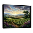 thumbnail image 2 of Designart "Fluid Art Vineyard Charm IV" Vineyard Floater Framed Wall Art Living Room, 2 of 5