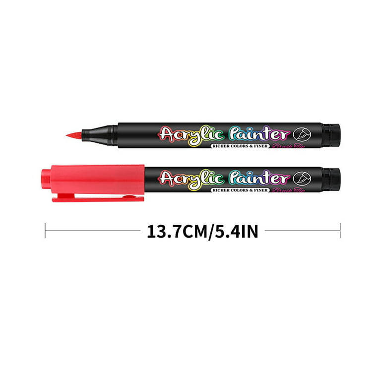 GuangNa 7 Colors Marker Pen Set Fluorescent Propylene Acrylic Waterproof  Hand-Painted DIY Graffiti Paint Pens For Students