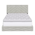 thumbnail image 6 of Boyd Sleep Barcelona Off White Linen Queen Size Fully Upholstered Platform Bed Frame with Adjustable Headboard, 6 of 15