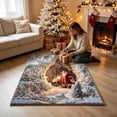 thumbnail image 7 of Christmas Area Rug 3D Visual Effect Printed Rectangular Floor Mat for Living Room Indoor Holiday Decoration, 7 of 7