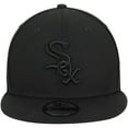 thumbnail image 2 of Chicago White Sox New Era Black on Black 9FIFTY Team Snapback Adjustable Hat - Black, 2 of 6