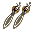 thumbnail image 2 of Panda sunflowers Vintage Copper Crown-Shaped Bookmarks: Stainless Steel Book Accessories for Readers and Book Lovers - Set of 2, 2 of 5