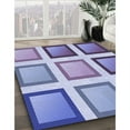 thumbnail image 2 of Ahgly Company Indoor Rectangle Patterned Slate Blue Area Rugs, 2' x 5', 2 of 6
