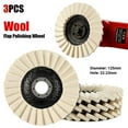 thumbnail image 2 of 3PCS 5Inch Stone Polishing Wheels - Wool Buffing Discs for Stainless Steel, Aluminum & Metal - Angle Grinder Attachment for Surface Finishing & Restoration Tool Accessories, 2 of 9