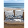 thumbnail image 5 of Outdoor Pillows Waterproof, Blue Starfish Coastal Throw Pillows with Inserts Included, Eucalyptus Summer Nautical Shell Indoor Outdoor Decorative Lumbar Pillow for Bed/Couch/Patio 18"x18", 1Pcs, 5 of 8