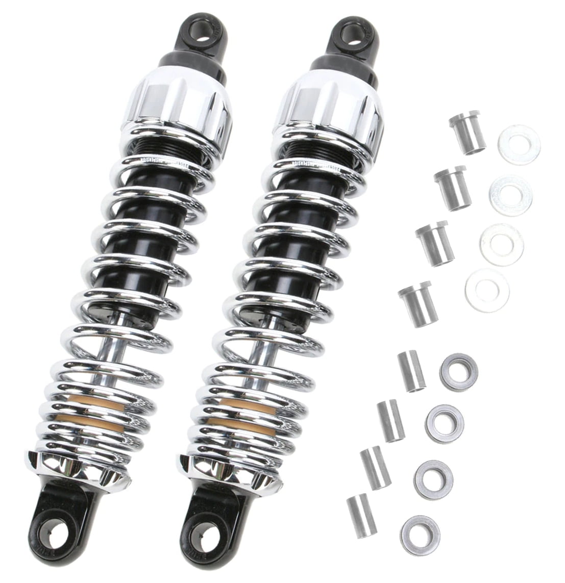 Progressive 444 Series Motorcycle Heavy Duty Chrome 12" Rear Shocks