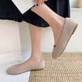 thumbnail image 5 of Miluxas Women's Ballet Flats, Square Toe Slip-On Shoes with Soft Breathable Fabric, Lightweight Casual Flats for office,Walking Pink 7.5(40), 5 of 7