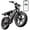 R004-48V/15Ah-Black, variant on TST Electric Bike for Adults, 750W Motor, 20"x4" Fat Tire, 20Mph Speed EBike, Full Suspension E Mountain Bike, 48V/15AH, UL2849