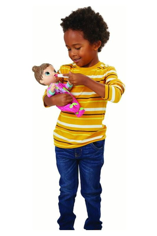 Baby Alive Mix My Medicine Baby Doll with Dinosaur Pajamas and Doctor Accessories