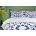 thumbnail image 4 of Ambesonne Flower Duvet Cover Set, Oriental Boho, 2-Calking, Blue, 4 of 6