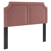 Cynthia Performance Velvet King or California King Headboard Dusty Rose
