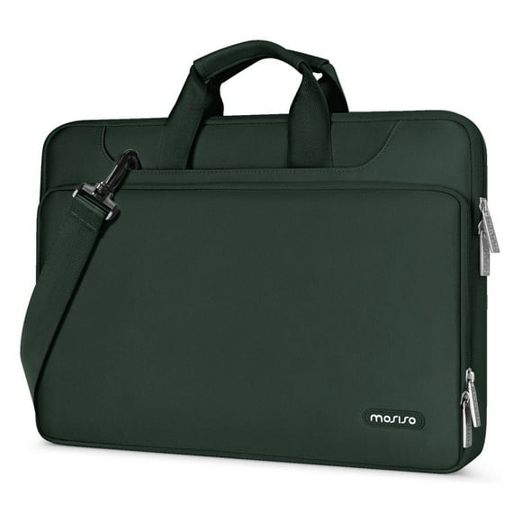 Bolsa de hombro para portátil MOSISO 360 Protective 17-17.3 pulgadas Emerald