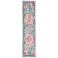 thumbnail image 5 of SAFAVIEH Madison Elinor Traditional Distressed Area Rug, Light Blue/Fuchsia, 3' x 5', 5 of 9