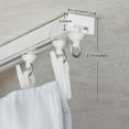 thumbnail image 5 of Room Divider Curtain with Ceiling Track, Blackout Privacy Large Window Curtains for Living Room Bedroom Patio Sliding Glass Door Dining, W 100 x L 95, Greyish White, 5 of 15