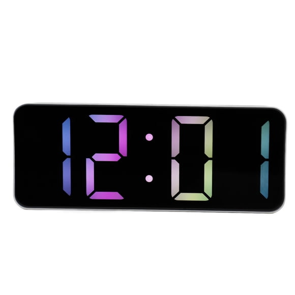 Reloj LED, Reloj Despertador Digital Pantalla LED Espejo Como Función De Repetición Pantalla Táctil Para Oficina