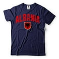 thumbnail image 4 of Mens Albania shirt Albania Flag Shirt Albania National Tee Albania Patriotic Shirts (X-Large Grey), 4 of 6