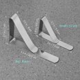 thumbnail image 4 of Tablecloth Clamps OUNONA 20pcs Stainless Steel Triangle Tablecloth Clip Table Cloth Cover Clamps (Silver), 4 of 6