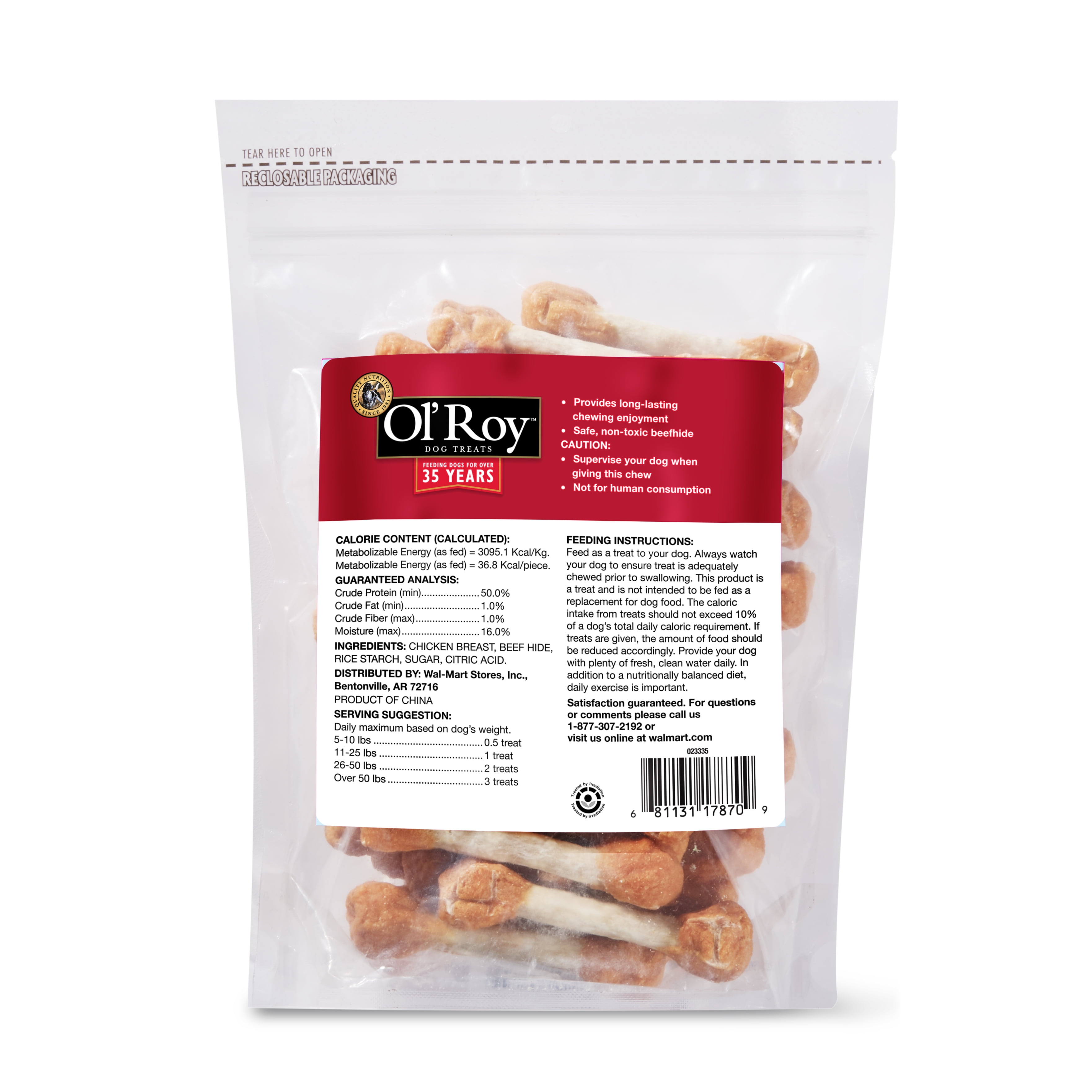 ol roy rawhide munchy dumbbells