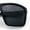 Black Grey - Black, variant on Polarized Color Mirror Mens Rectangle Sport Horn Rim Plastic Sunglasses Black Grey - Black