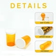 thumbnail image 5 of Pharmacy Prescription Vials, Amber Medicine Bottle, 20 Dram Snap Caps, Caps Included, Pack of 300 (Medicine & Pill Container, Pharmacy Bottle, Pharmacy Container, Plastic Container) by Sponix BioRx, 5 of 6