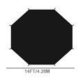 thumbnail image 2 of shyuyusa Trampoline Sun Shade Cover 8ft 10ft 12ft 14ft Sun-Protection Trampolines Antis Trampoline Tops Cover Accessories For Outdoor Backyard Playground, 2 of 6