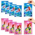 thumbnail image 2 of Bolsa de regalo de plástico con forma de sirena Ariel, para galletas y dulces, para fiestas de cumpleaños infantiles, regalo para el hogar, 2 of 5