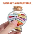 thumbnail image 4 of 2 frascos de vidrio de 50 ml, botellas de los deseos, botellas de vidrio multiusos con corcho, 4 of 8