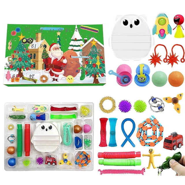 Calendario de Adviento Fidget Sensory Toy Bubble Pop para aliviar el estrés