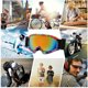 thumbnail image 2 of FLhrweasw Gafas esquí para Gafas nieve Gafas nieve para (marco color-Película naranja), 2 of 9