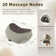 thumbnail image 6 of Shiatsu Back Massager with Heat, Neck Pillow for Pain Relief, Shoulder and Lumbar Support Cushion, Cervical Massage Pad for Sciatica Relief, Electric Deep Tissue Body Massager, Christmas Gifts, 6 of 7