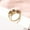 Color, variant on Gold Plated Ring Circle Design With 3A Zircon Embellished Hypoallergenic Copper Base Jewelry Accessory Everyday Wear