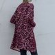 thumbnail image 4 of Cárdigan de manga larga con estampado de leopardo y botón de manga larga para mujer Fridja  BV0+4208, 4 of 4