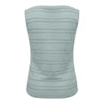 thumbnail image 4 of Womens Vest Top Trendy Button Up Tank Tops Asymmetrical Y2k Going Out Top Light Blue XL, 4 of 5