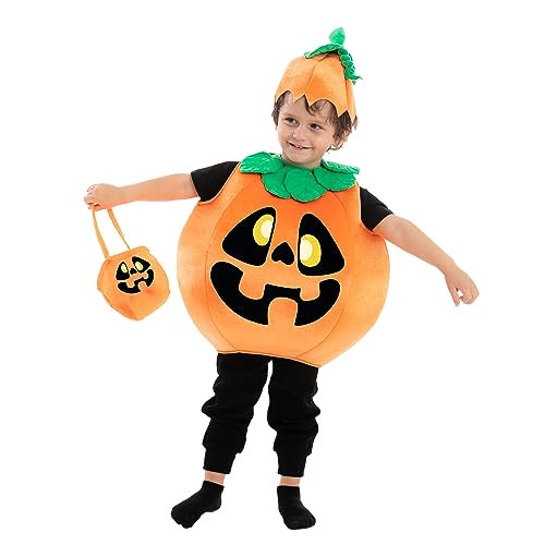 Disfraz de Calabaza Estrafalario Unisex Spooktacular Creations para Niños