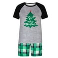 thumbnail image 3 of MASRIN Family Christmas Pjs Matching Sets Christmas Family Pajamas Matching Sets Xmas Holiday Sleepwear Jammies Long Sleeve PJs Short Sleeve Christmas Pjs, 3 of 5