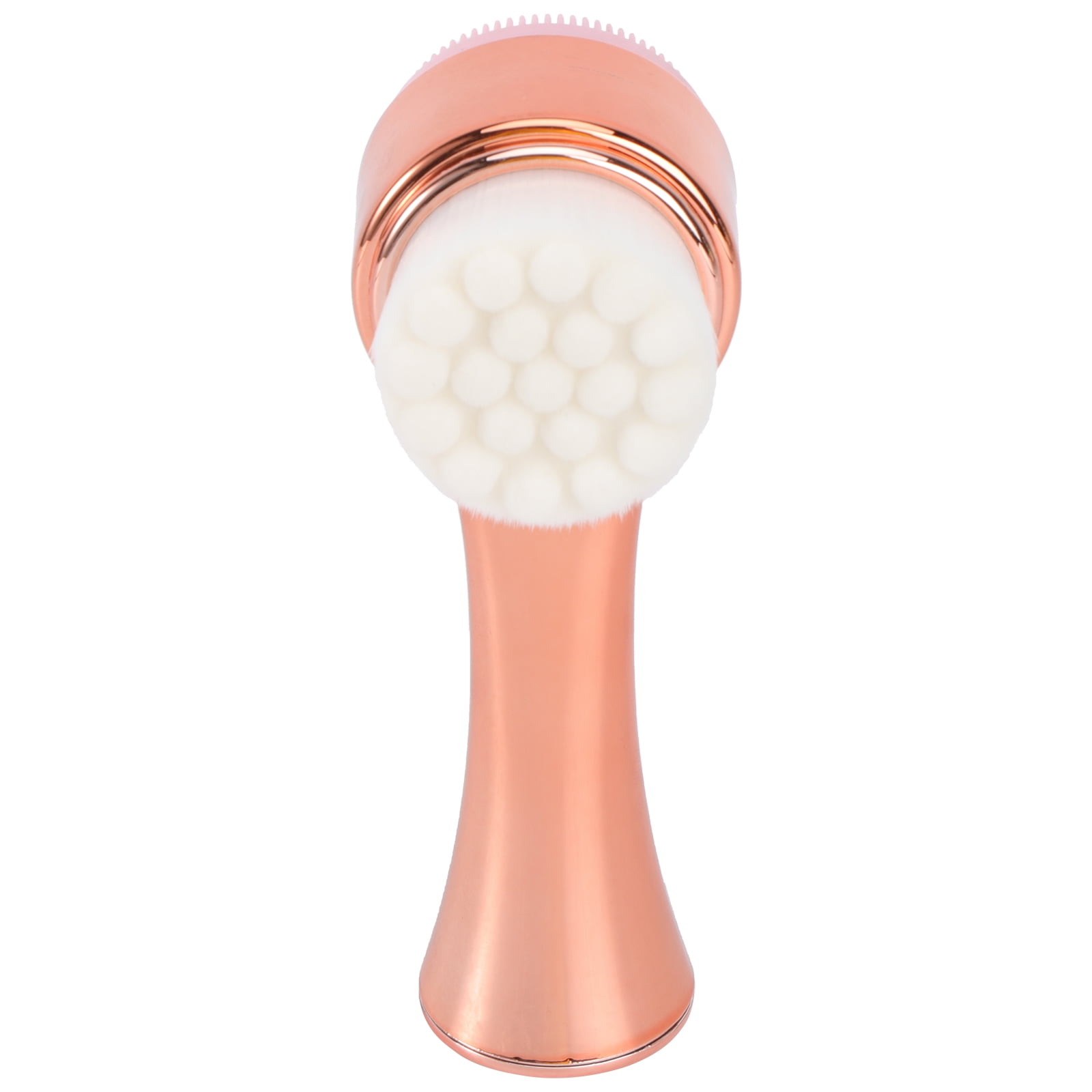Manual Facial Brush Facial Cleansing Brush Portable Skin Care Massage Tool Home Cleaner Woman Accessory for Women Lady (Rose