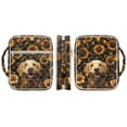 thumbnail image 6 of FOR U DESIGNS Golden Retriever Sunflower Print Bible Cover Bible Holder Case Handbag with Handle, Large Capacity Bible Carrier Tote Bag Study Bible Carrying Cases Christian Gifts, 6 of 7
