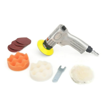 

Tomshoo Car Pneumatic Grinding Machine Air Sander Polishing Machine 3 Variable Speed Air Powered Polisher Atomic Grey Sandpaper Machine Car WaxingScratch Removing