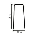thumbnail image 3 of 6" Long x 2" Wide EXTRA WIDE Landscape Staples~ Landscape Fabric Pins -Garden Staples Heavy Duty - Ground Cover Staples - Fence Anchors - Lawn Nails - Garden Stakes (50 Staples), 3 of 7
