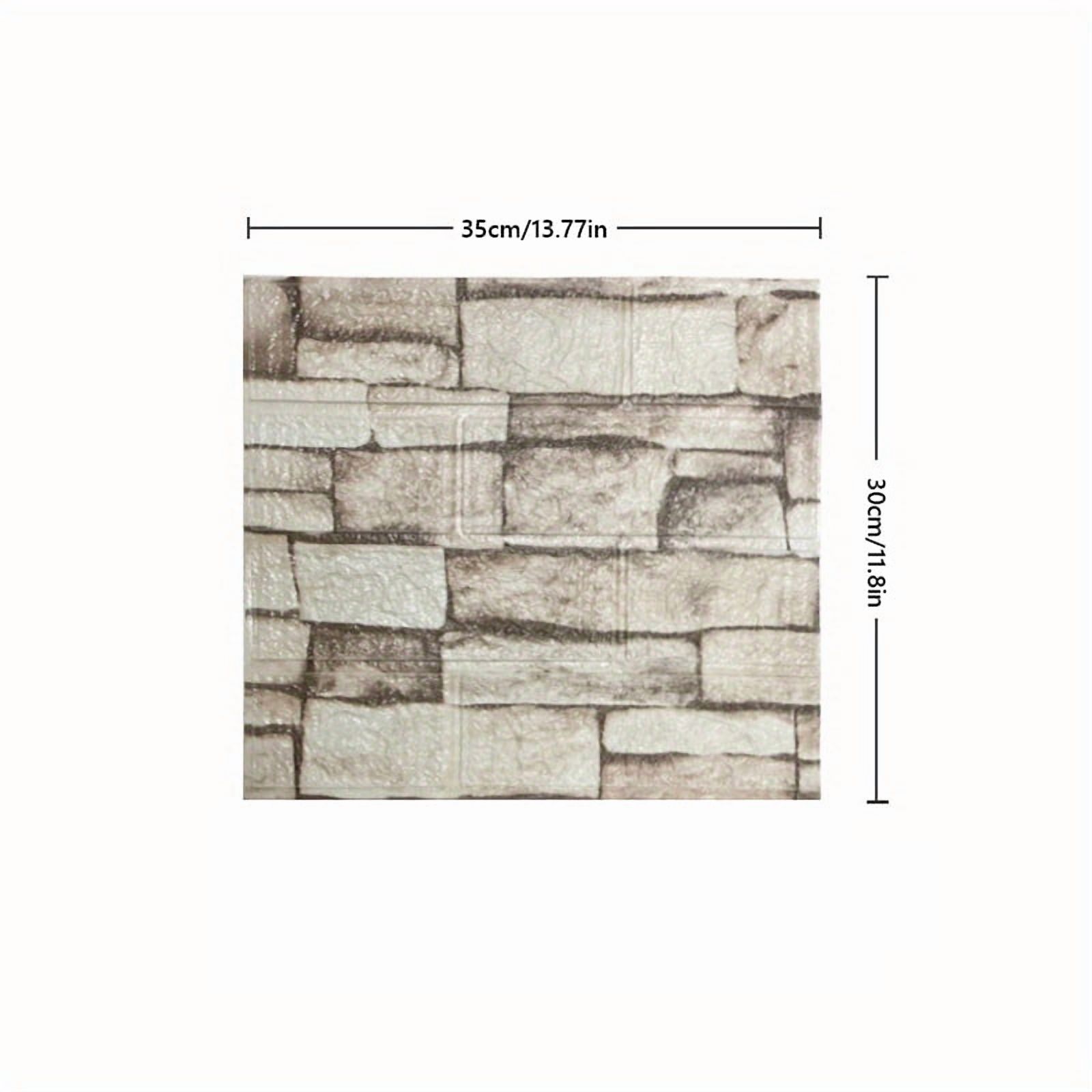 50pcs/100pcs 3D Wood Grain Wall Tile Stickers – Self-Adhesive, Waterproof, Shock-Resistant Ceiling & Wall Panels, Easy to Clean and Cut, for Kitchen, Living Room, Bathroom, Hallway