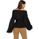 thumbnail image 2 of Blusa de manga larga con cuello en V y volantes para mujer Xemadio WRMH-231-13, 2 of 4