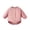 Watermelon Red, variant on Newborn Infant 0-2T Long Sleeve Gauze Bodysuit Solid Henley Snap Front Soft Cotton Daily Wear Triangle Romper