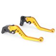 thumbnail image 4 of 2Pcs Gold Motorcycle Short Racing Brake Clutch Levers For Yamaha YZF-R1 2004-2008 & YZF R6 2005-2011, 4 of 6