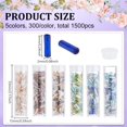 thumbnail image 4 of 5 Colors Bugle Beads 6x2mm Glass Twisted Tube Beads 1500pcs Seed Beads Silver Lined Craft Loose Spacer Bead for DIY Earrings Bracelets Jewelry Crafts Making Beading Sewing Clothing Mixed Color, 4 of 5