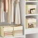 thumbnail image 5 of Cubo de almacenamiento DIMJ Cube, 6 paquetes con asas, para armario, color beige, 5 of 6